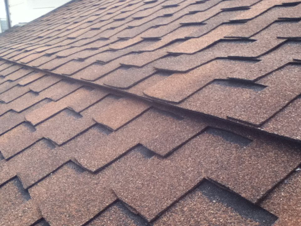 Image of a low or mid roof intake vent using ridgevent material.