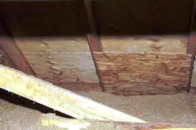 Image of a plywood insulation baffle.
